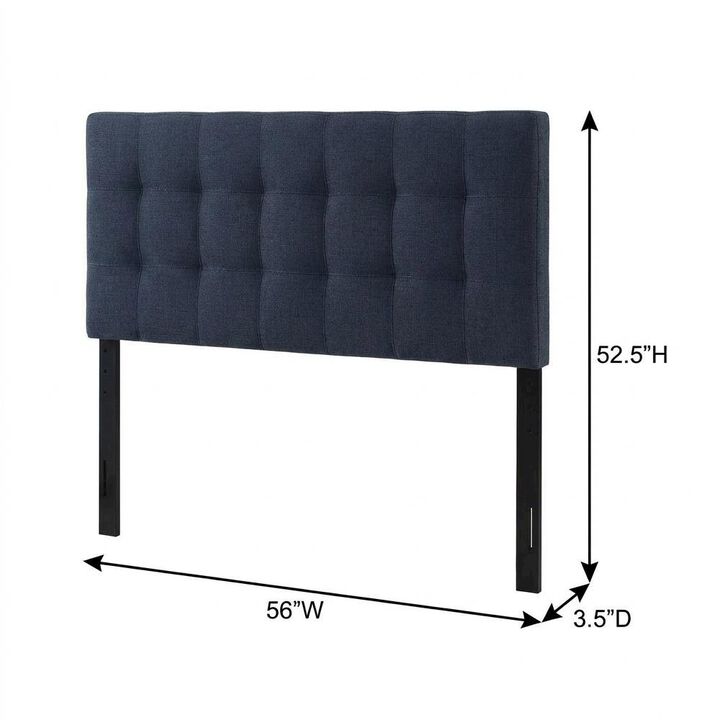 Upholstered Full Fabric Headboard with Soft Padding and Sturdy Frame