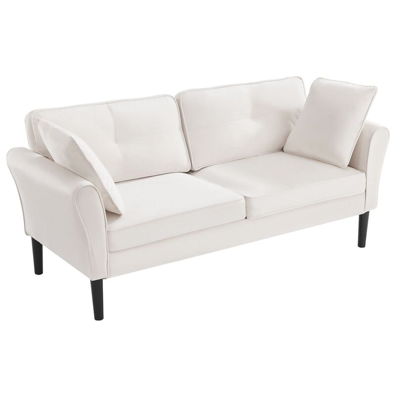 Velvet Loveseat Sofa, 2-Seater Couch for Living Room, Bedroom & Apartment image number 7