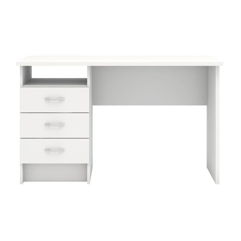 Tvilum Desk with 3 Drawers, White