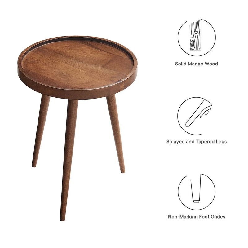Chiro Round Wood Side Table image number 1