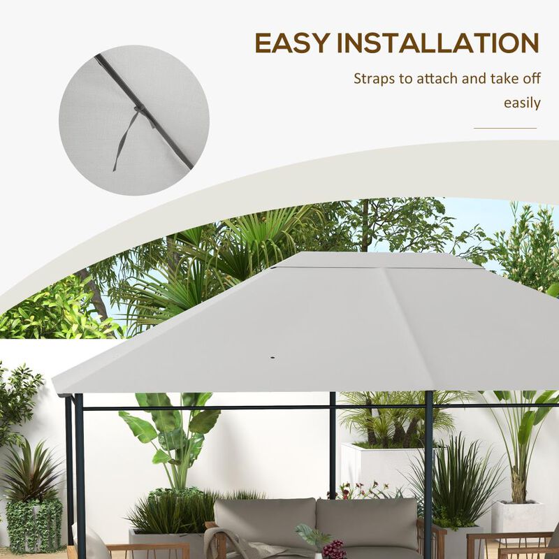 Hivvago 10x13 Gazebo Canopy Cover Replacement image number 5