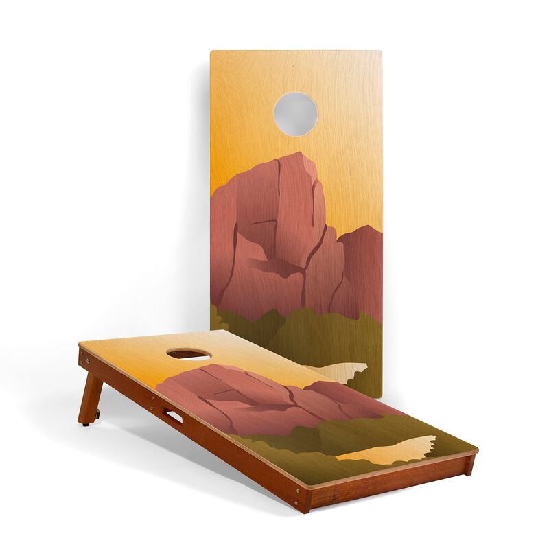 2ft x 4ft Graphic Wood Classic Cornhole Set | National Parks Inspired Collection image number 0