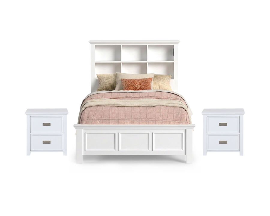 Hampton White Full 3-Piece Set
