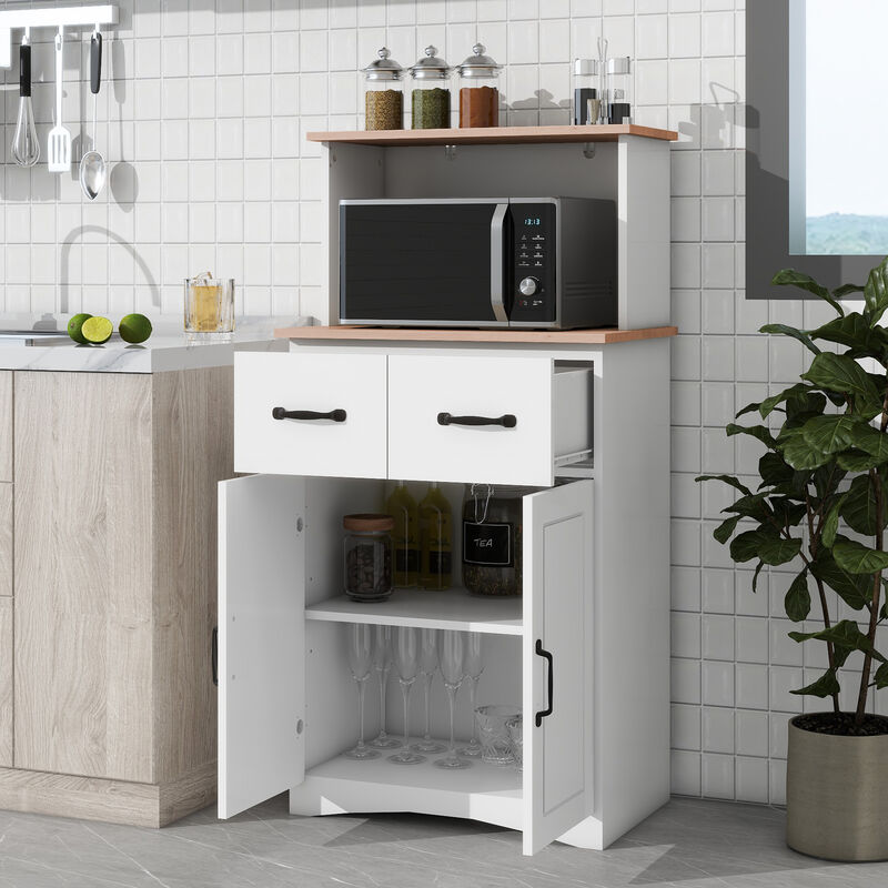Hebjup White Pantry Storage image number 2