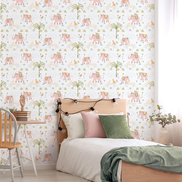 Bambino Elefun Pink Wallpaper 285-1