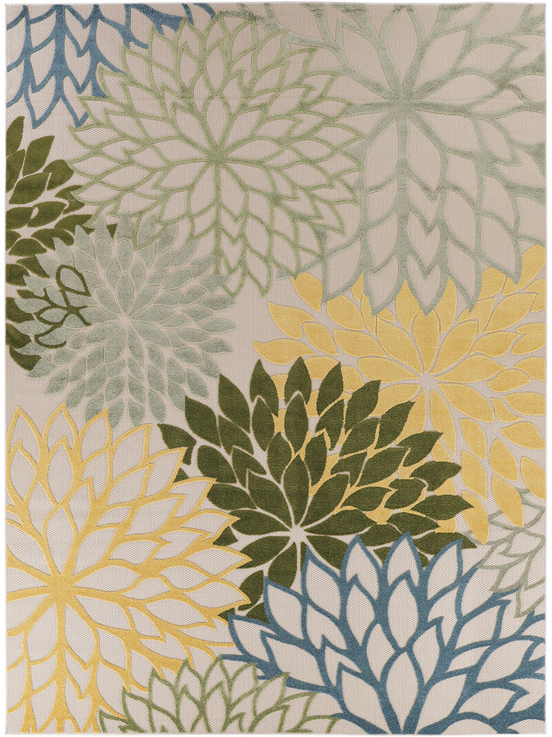 Aloha ALH05 Green/Multicolor 10' x 14' Rug