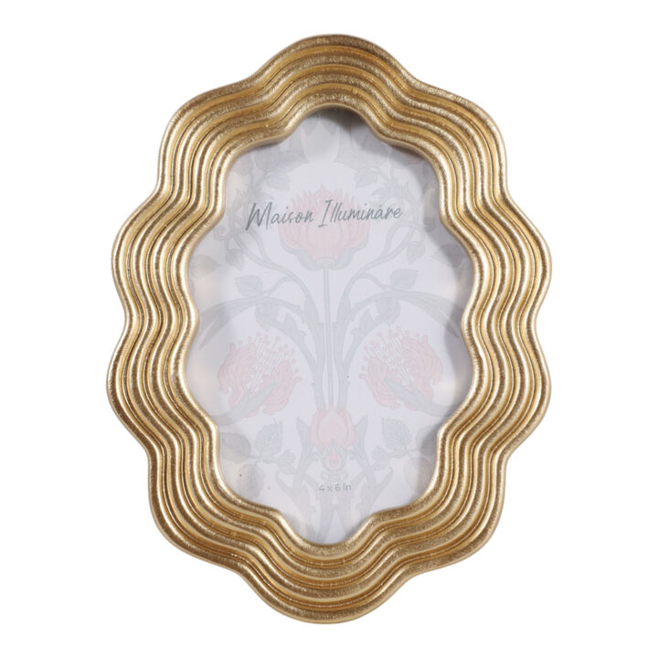 4x6" Squiggle Oval Photo Frame