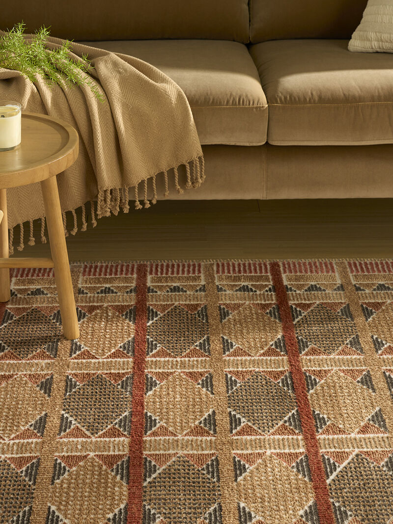 Nordic NRC06 Rust/Multicolor 5' x 7' Rug