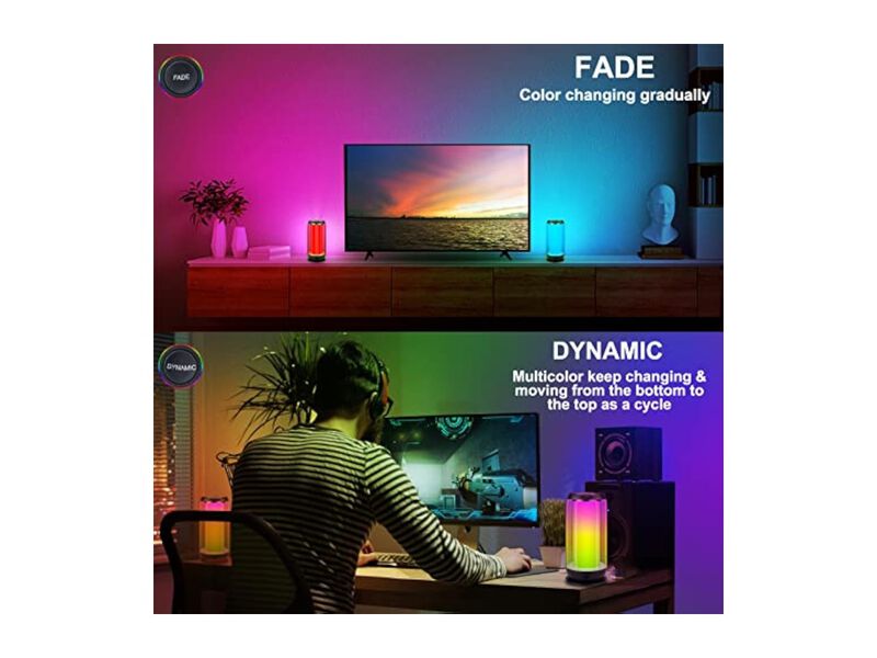 Dimmable Remote Control Color Changing 1 Pack Desk Lamp For Bedroom Bedside Desk image number 2