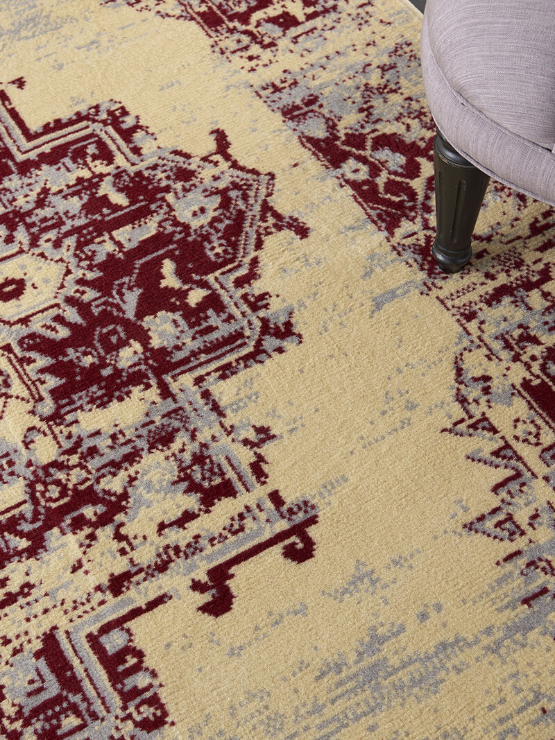 Grafix GRF14 Cream/Red 3'9" x 5'9" Rug