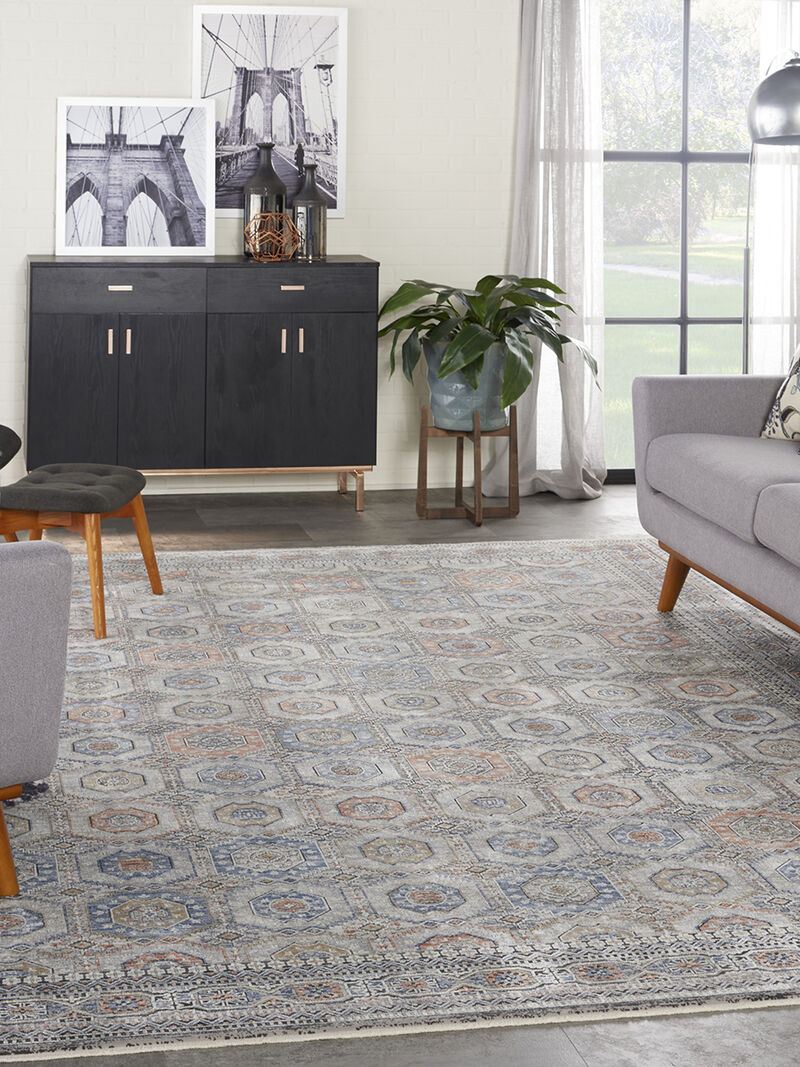 Starry Nights STN09 Gray/Navy 8' x 10' Rug