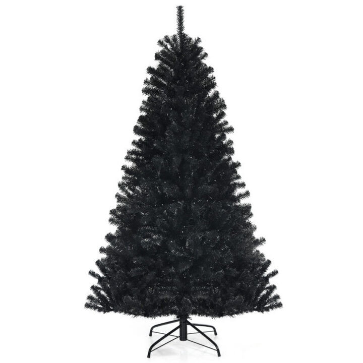 6ft Spooky Christmas Tree with Purple LED Lights