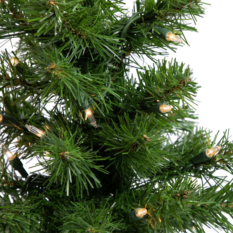 18" Pre-Lit Medium Blackwater Fir Artificial Christmas Tree  Clear Lights
