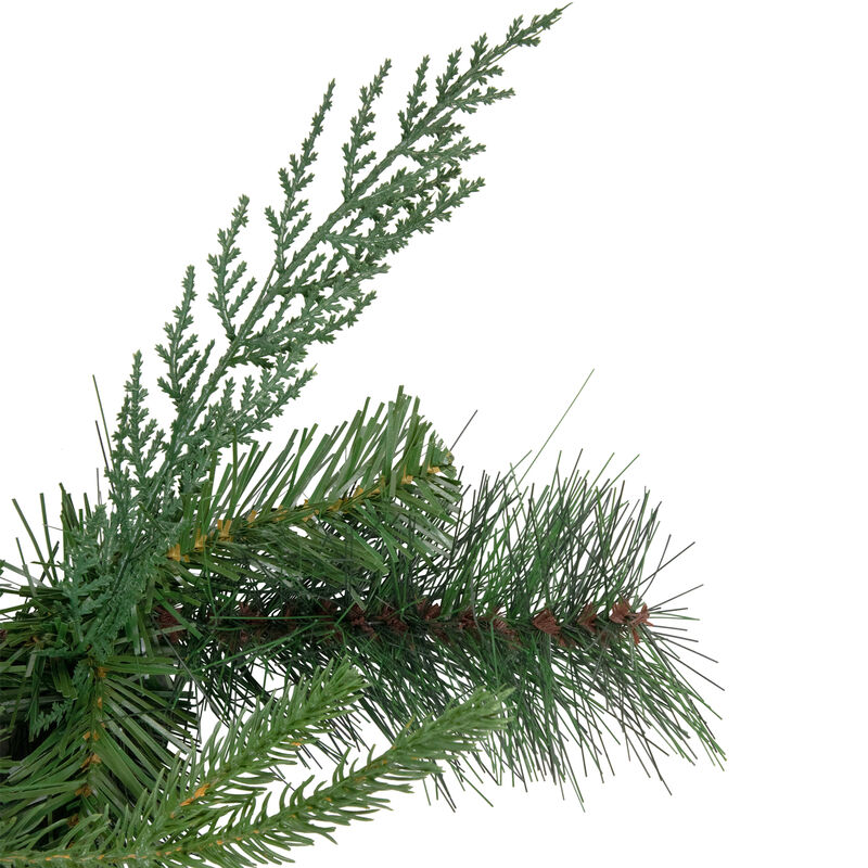6' x 18" Mixed Pine Artificial Christmas Icicle Garland  Unlit image number 1