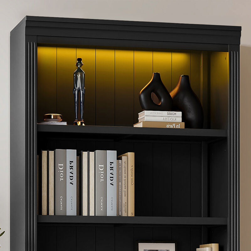 Bibpum LED Tall Bookcase image number 8