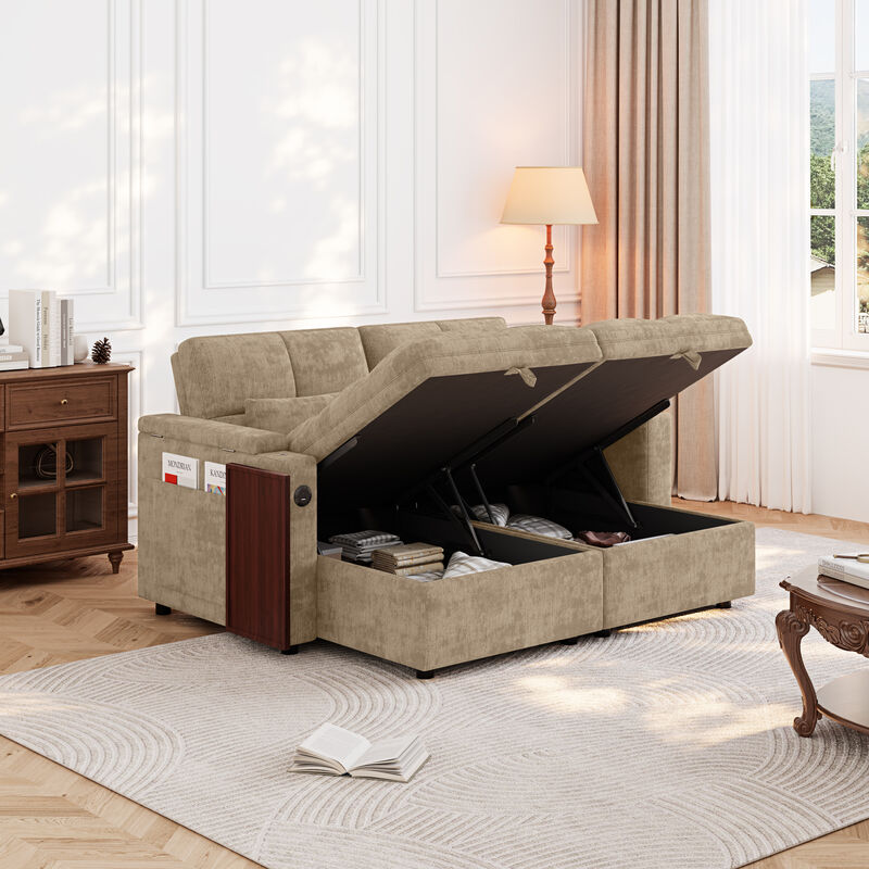 Liswef Modular Sleeper Sofa image number 4