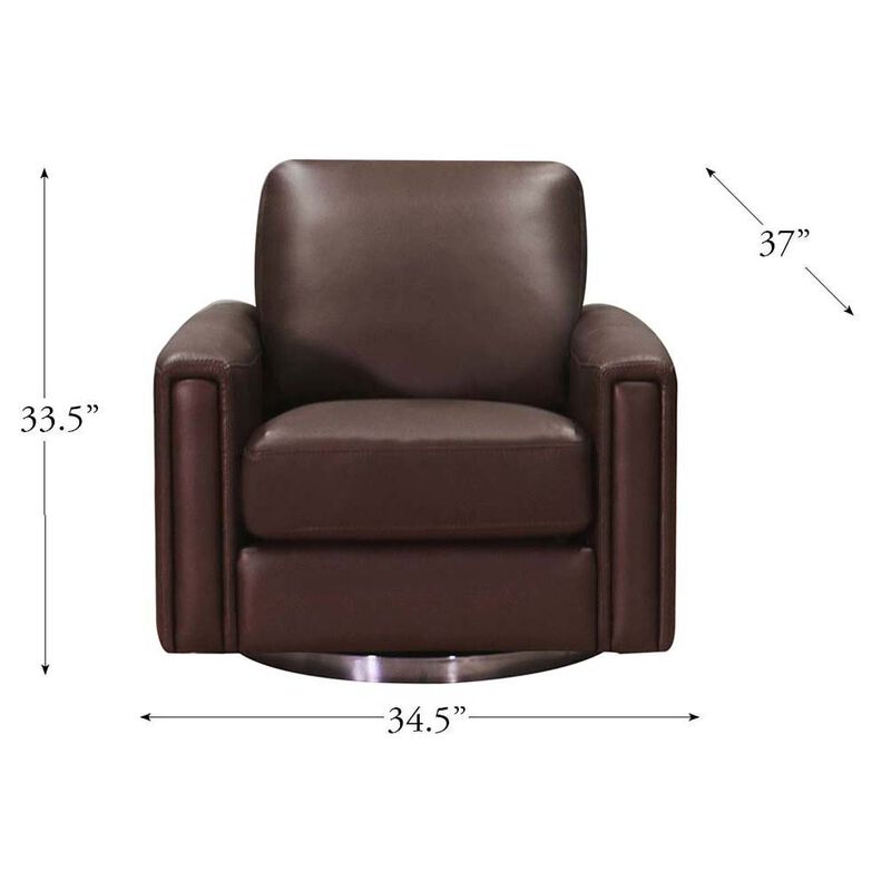 Hayward Swivel Leather Chair