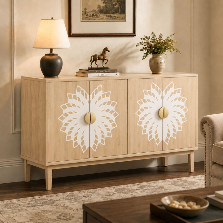 Rikof 63" Vintage-Style Sideboard