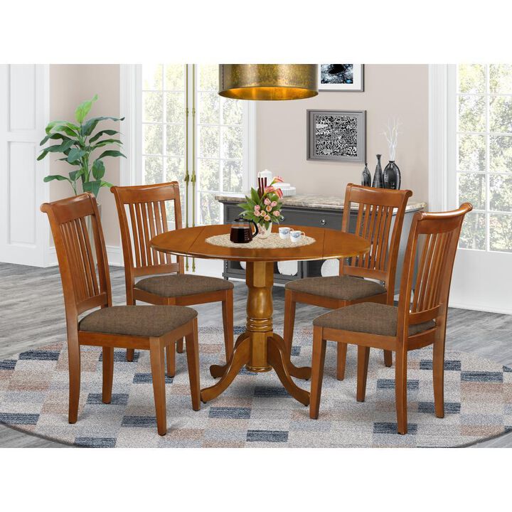 5 PC Kitchen Table set-small Kitchen Table-plus 4 dinette Chairs