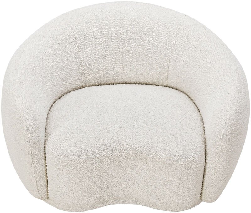 Meridian Furniture Hyde Cream Boucle Fabric Chair