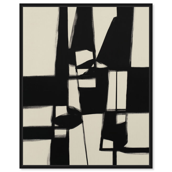 Binary Fracture I Abstract Canvas Print by Art Remedy