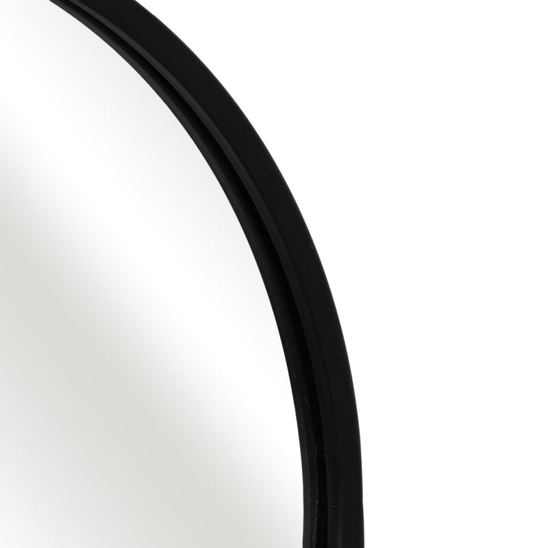 Metal, 20x40 Capsule Mirror, Black image number 4