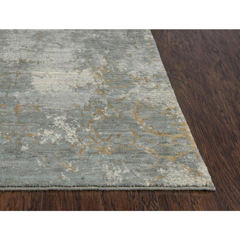Hybrid Cut Pile Wool/ Tencel Rug, 2'6" x 8'