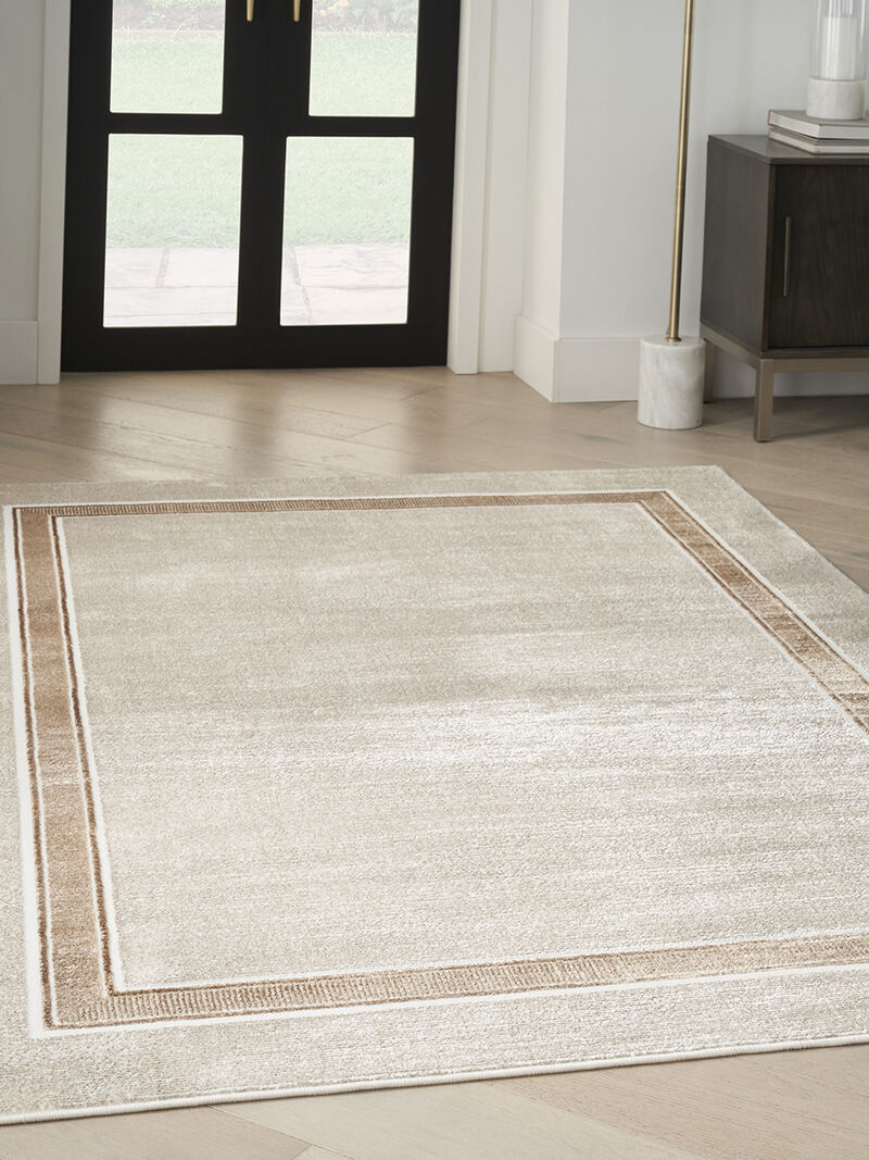 Glitz GLZ08 Ivory/Cream 5'3" x 7'3" Rug image number 5