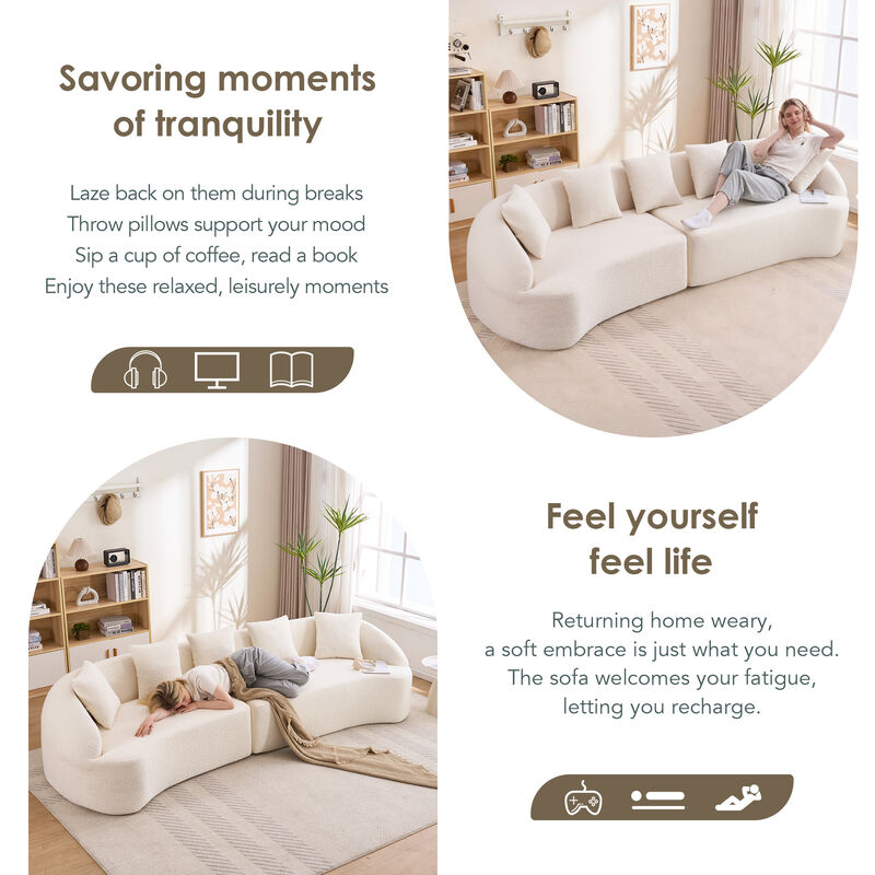 Stowag Curved Boneless Sofa image number 4