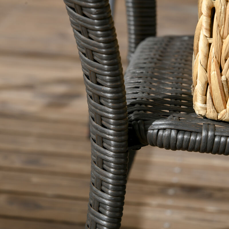 Hivvago Rattan Coffee Table with Composite Top image number 6