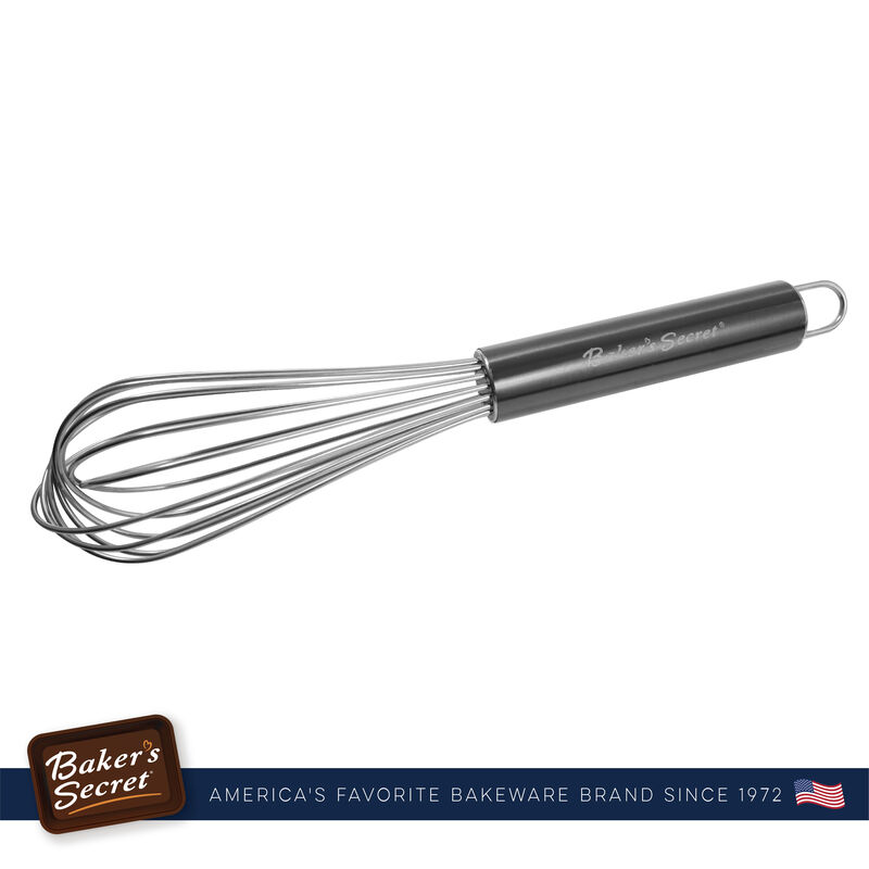 Baker's Secret Whisk 10", Stainless Steel Dishwasher Safe, Kitchen Essentials