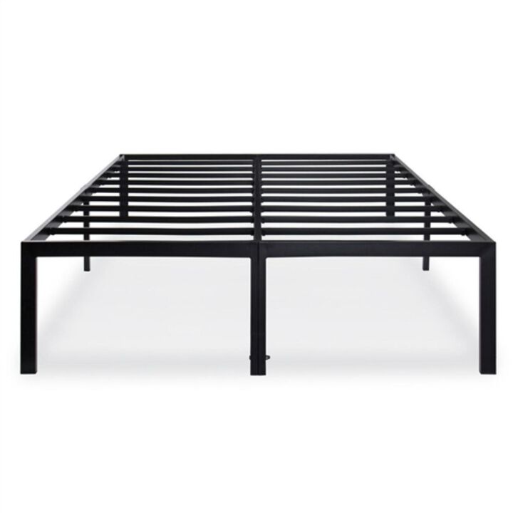 Hivvago California King Heavy Duty 18 inch High Rise Metal Platform Bed Frame