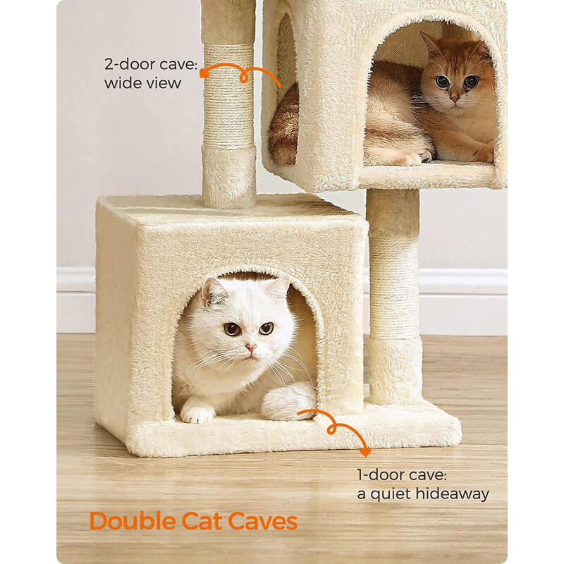 26.4-Inch Cat Tree &ndash; Compact and Cozy Design