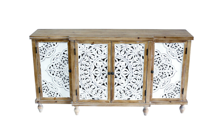 Flofpo Hollow-Carved Accent Sideboard image number 0