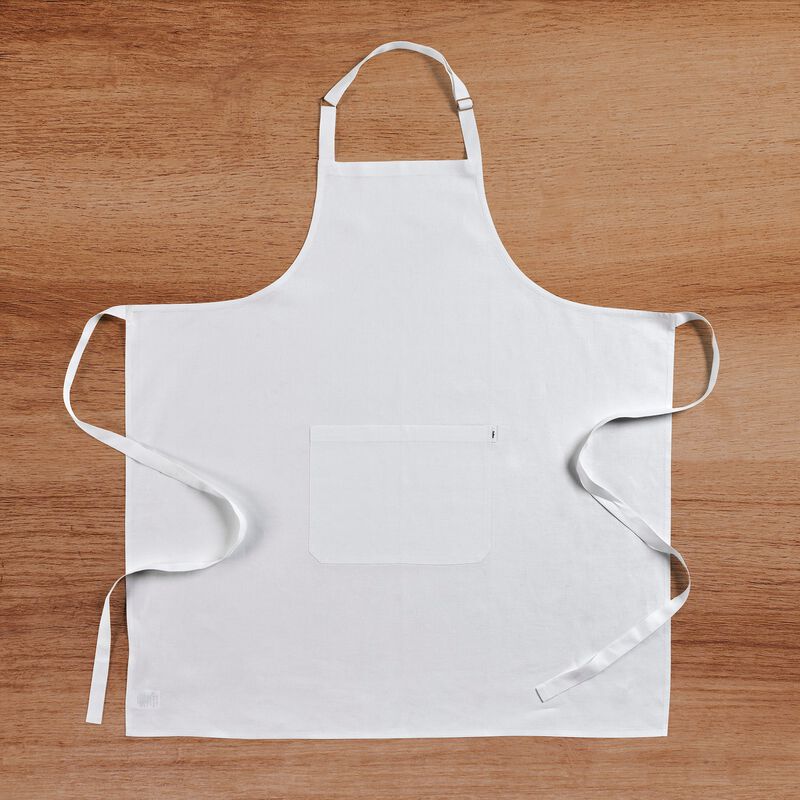 Solino Home 100% Pure Linen Apron - Linen Full Midi Apron image number 2
