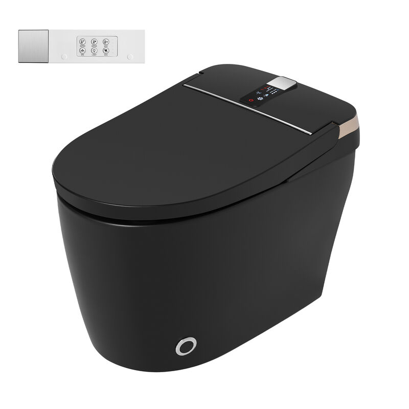 Smart Toilet with Multi Wash Modes, Warm Dryer, Remote and Side Controls, and Instant Heating image number 0