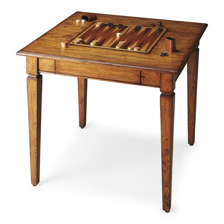 Butler Specialty Company Breckinridge Rustic Game Table, Light Brown