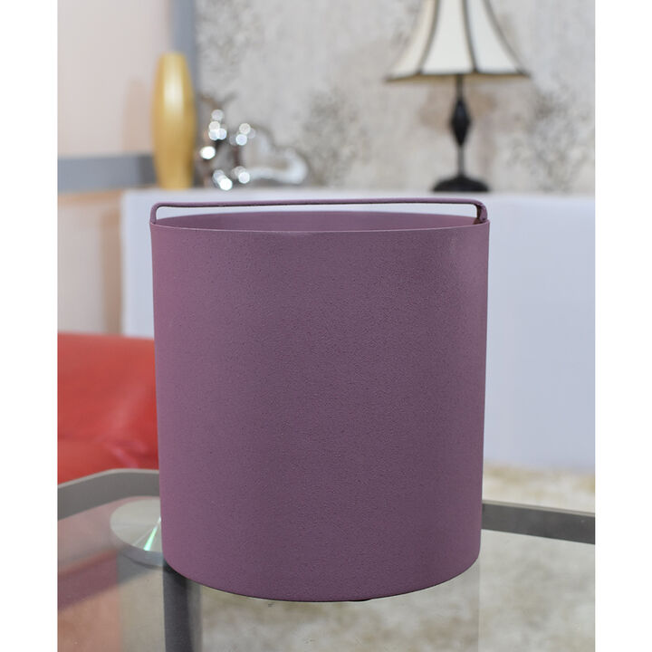 Handmade Iron Geometric Dark Pink Pail Vase For Indoor & Outdoor Use BBH Homes