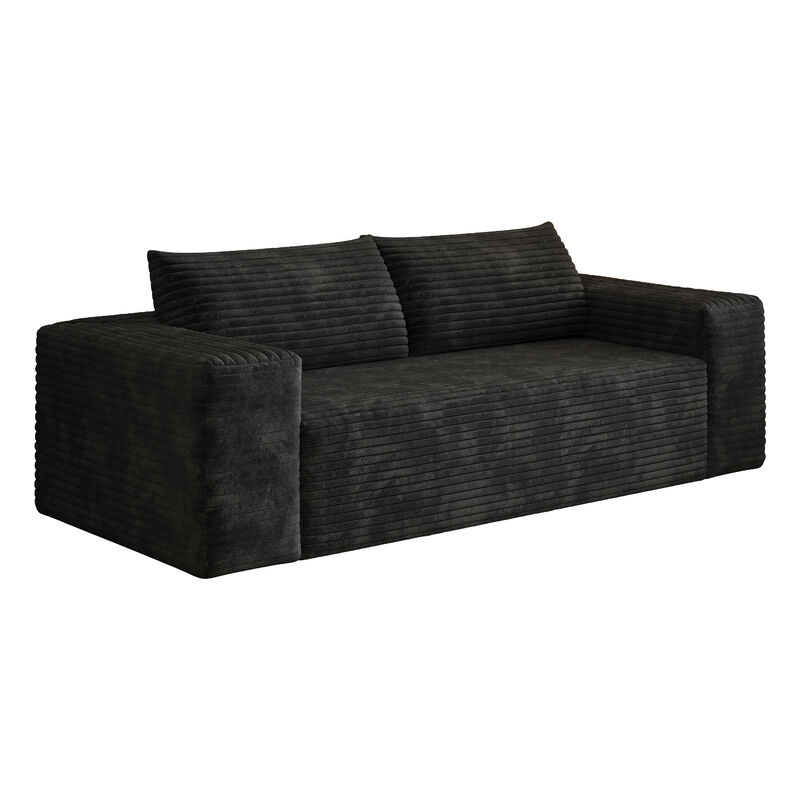 Whisen 78.8" Sofa, 3-Seat Cotton Deep Seat Couch for Living Room Bedroom image number 5