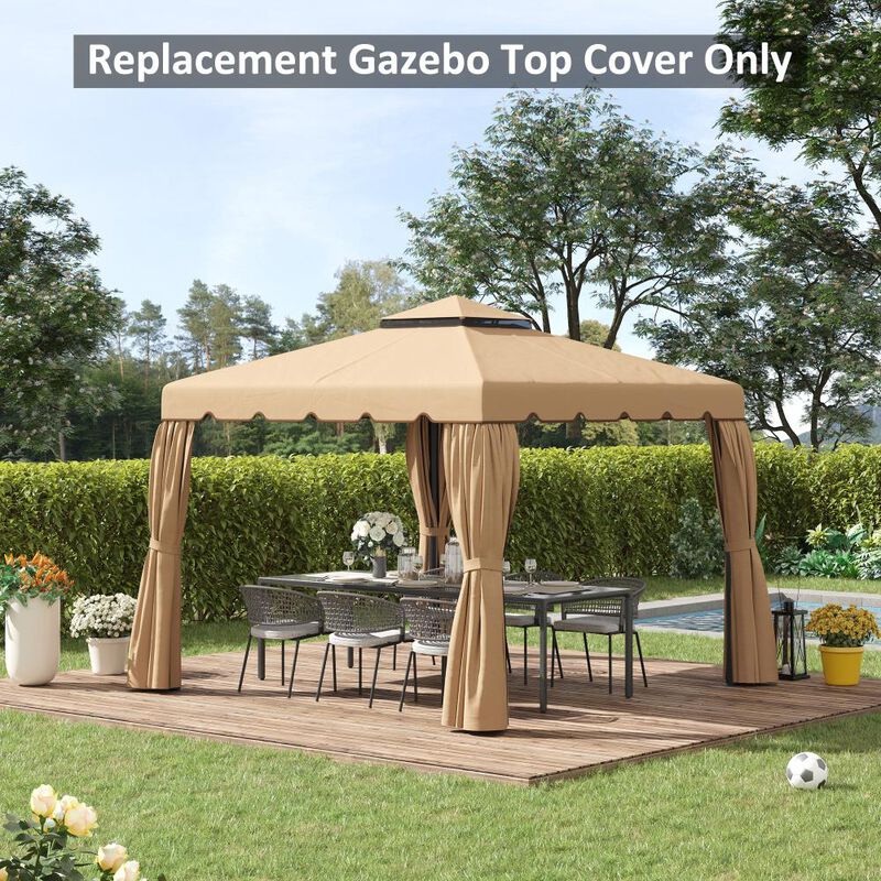 Hivvago Gazebo Canopy 10' x 10' Replacement Cover image number 6