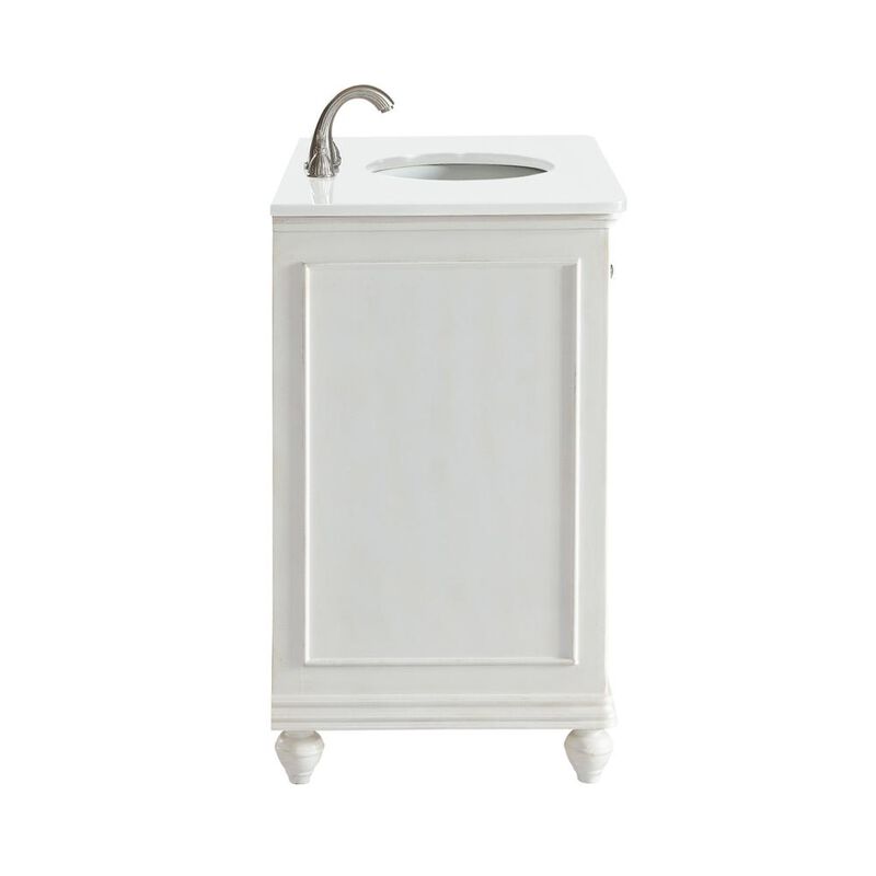 Elegant Kitchen and Bath 36 inch Single Bathroom vanity in Antique White