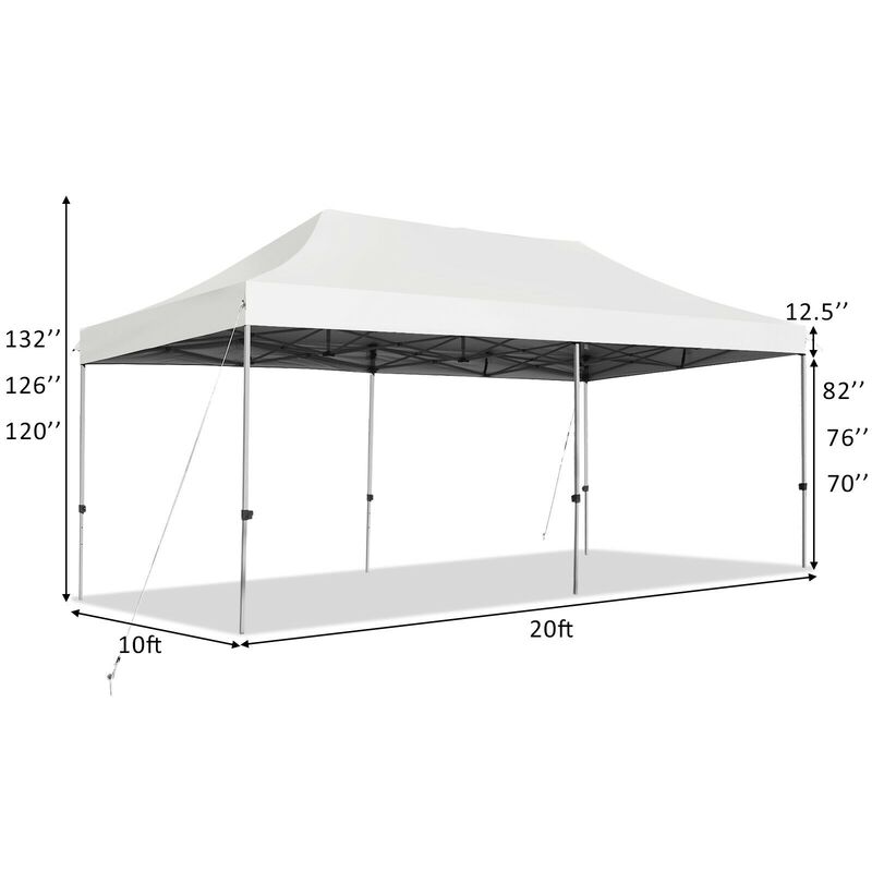 Adjustable Folding Heavy-Duty Sun Shelter with Carrying Bag for Outdoor Events and Beach Days