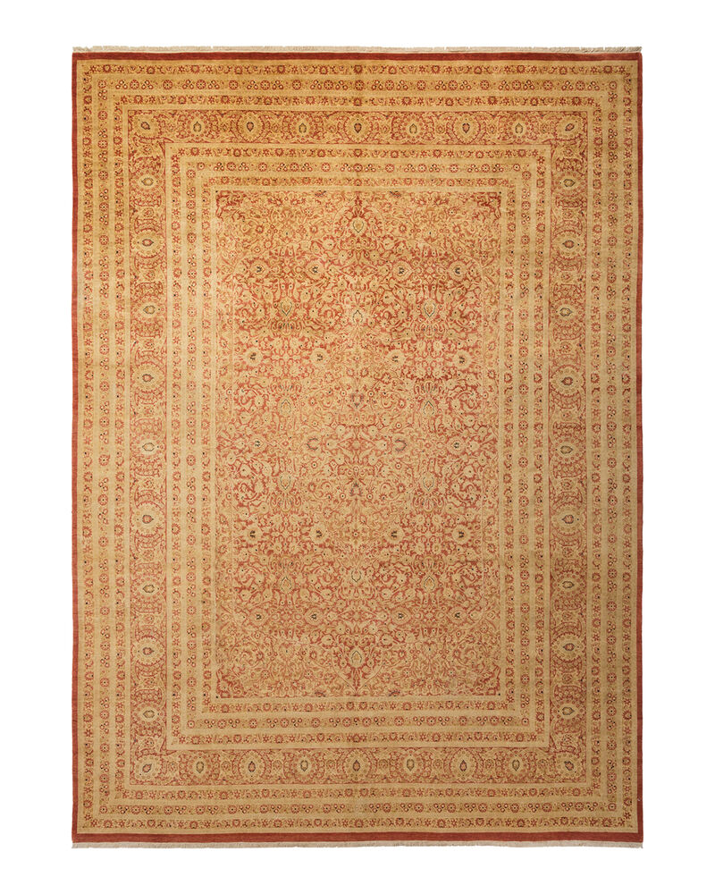 Mogul, One-of-a-Kind Hand-Knotted Area Rug  - Orange, 9' 2" x 12' 6" image number 1