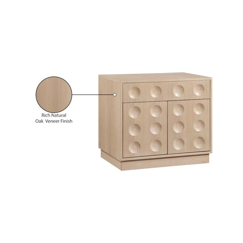 Meridian Furniture Compass Natural Night Stand