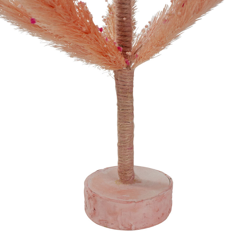 2' Medium Pink Pastel Peach Sisal Pine Artificial Easter Tree - Unlit