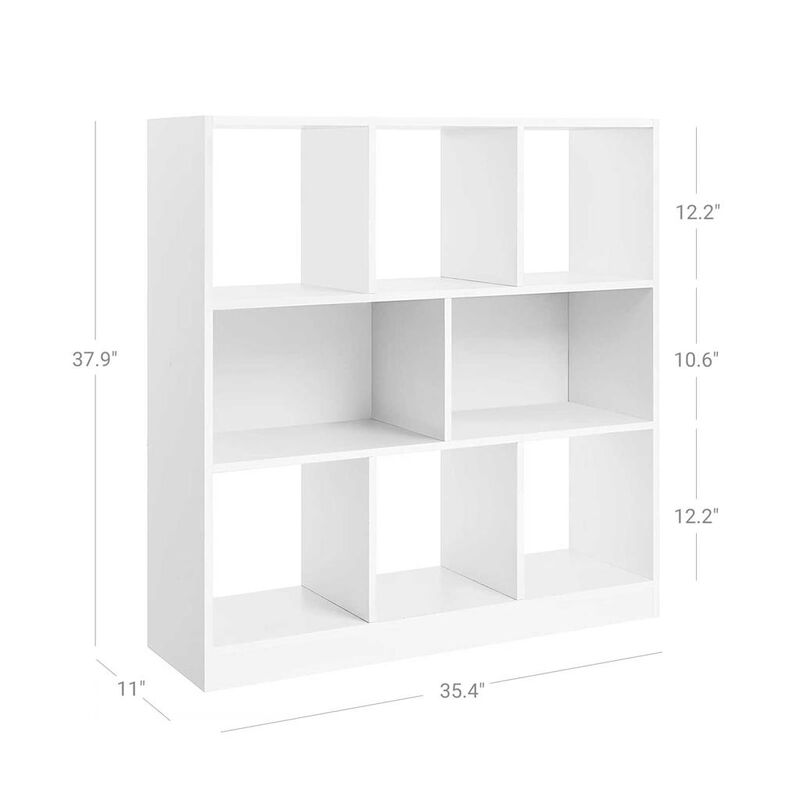 Wooden Bookcase with Open Shelves – Freestanding Bookshelf for Any Room