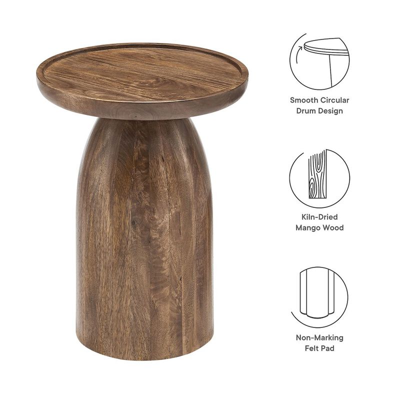 Holloway Round Wood Side Table image number 1