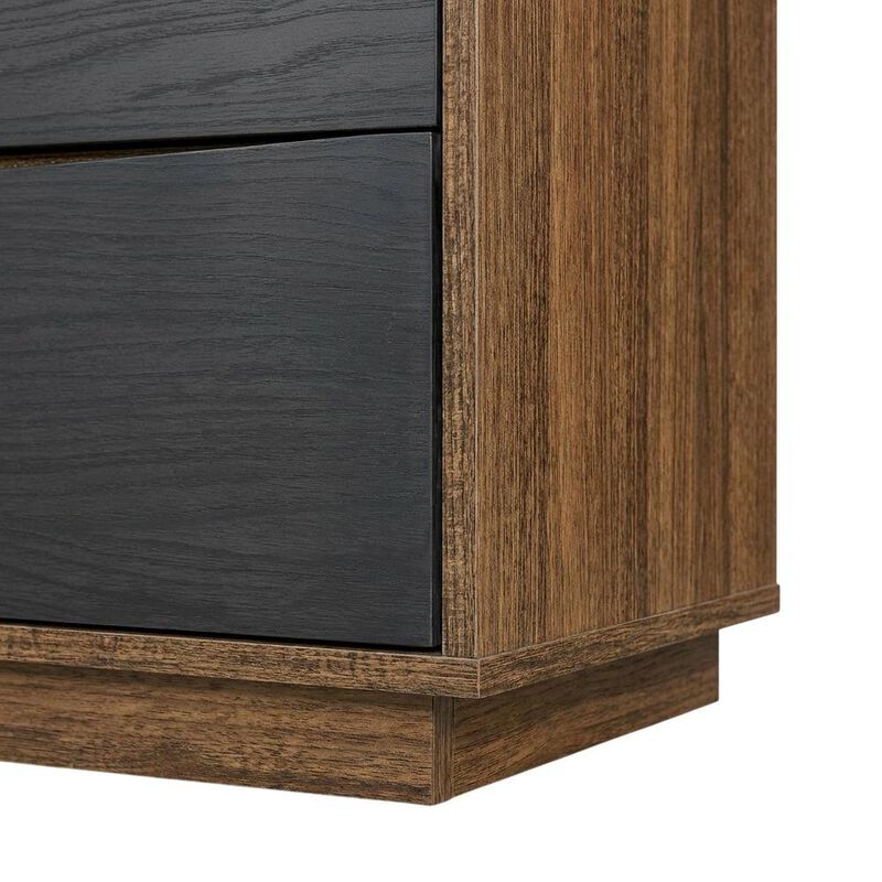 Michael Amini Kayner Dresser with Mirror - Charcoal image number 6