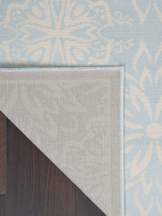 Jubilant JUB06 Ivory/Light Blue 4' x 6' Rug