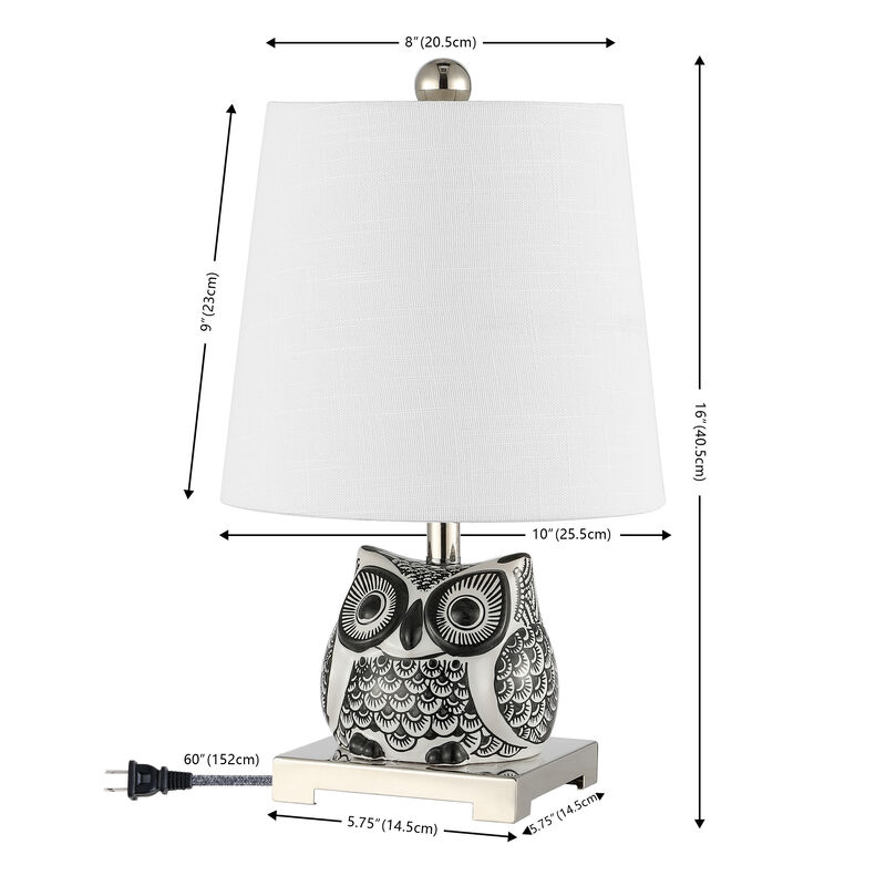 Justina Ceramic Mini LED Table Lamp